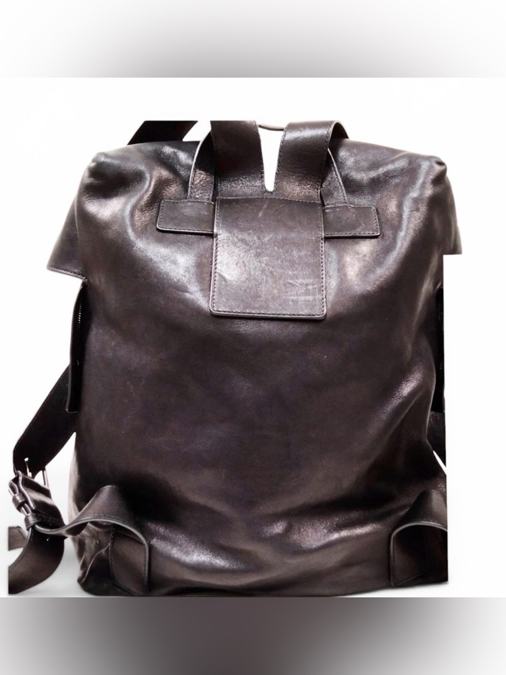 FINAL PRICE Jimmy Choo Black Star-Embossed Leather Backpack with Front Pockets - Picture 2 of 9